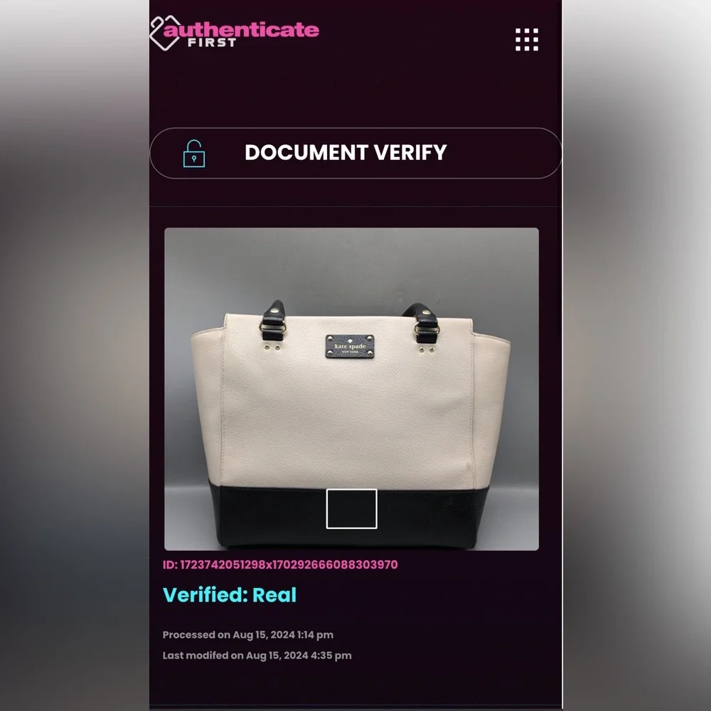 Authentic Kate Spade handbag - SOLD - Picture 6 of 10